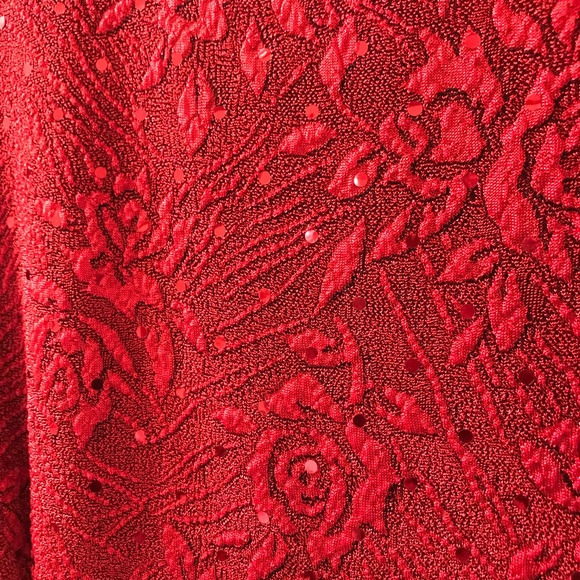 Sequined Red Dress - Picture 2 of 3